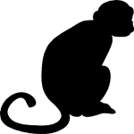 7255 monkey sticker decal